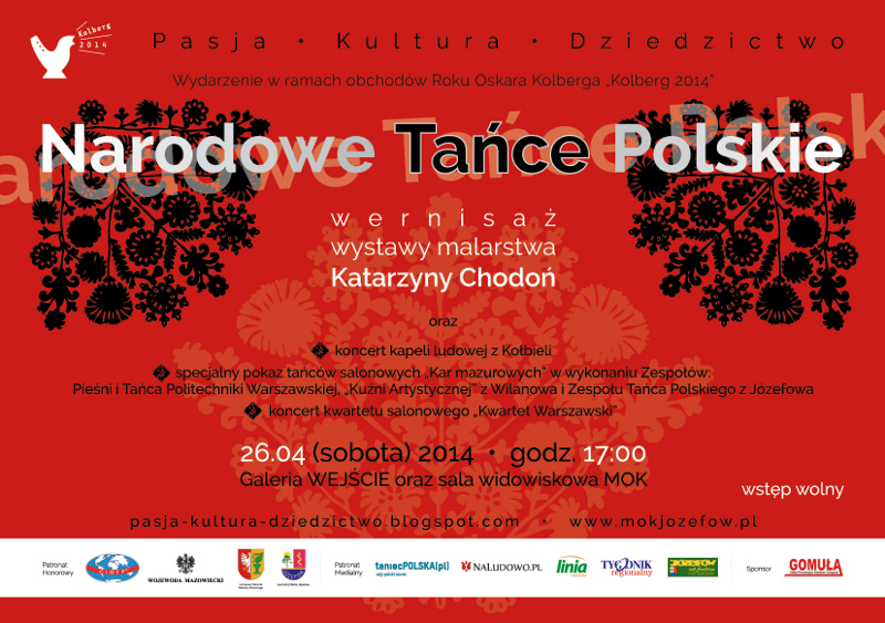 Plakat Narodowe Tańce Polskie