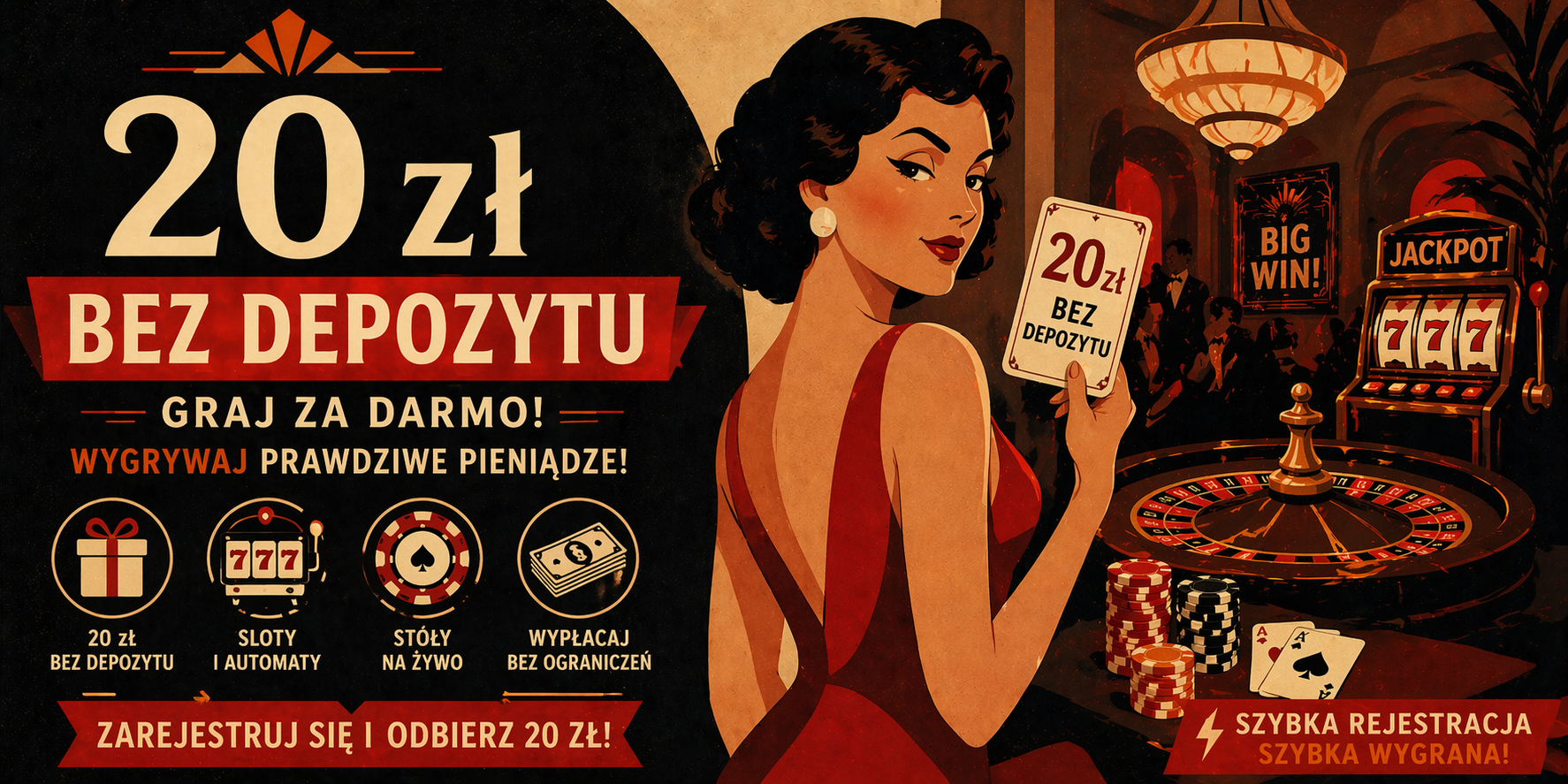 20 zł bez depozytu